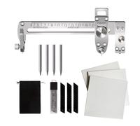 Scie-cloche Scie à manuelle réglable en acier inoxydable | Découpeuse circulaire aluminium plafond panneau pour construction maison gaines de ventilation plafond conduit tôle grille