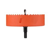 scie cloche, Scie cloche bimétallique HSS, découpe de trous circulaires 125 à 145 mm diamètre, adaptée aux planches bois(Diameter 125mm)