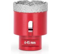 Couronne de forage diamantée de 45 mm pour carrelage/grès fin,Premium Couronnes de forage pour meuleuse d'angle Flex M14,Diamant résistant à la chaleur,Carrelage en pierre,Couche de diamant dense