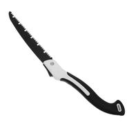 Scie D’élagage Pliable Portable en Acier Noir, Coupe Nette | Poignée Antidérapante Confortable, Dents Affûtées, pour Branches D’arbres, Jeunes Plants, Entretien des Sentiers
