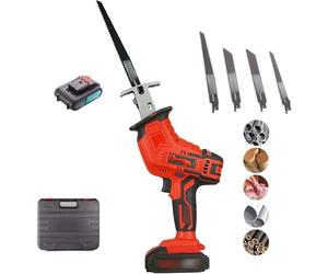 Scie de Boucher Électrique - Scie à Os sans Fil Puissante, Coupe Viande Congelée et Os Durs, Moteur 450W, Batterie 21V, Lames Remplaçables, Idéale pour Boucherie et Cuisine Professionnelle