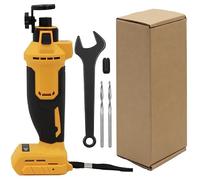 Scie de coupe sans fil pour batteries DEWALT, 3 vitesses variables, outil de découpe rotatif sans balais avec lumière LED, mandrin, 2 têtes de coupe et clés pour la coupe de bois et de plastique