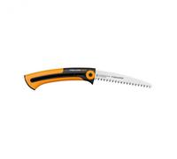 Scie à élaguer pour bois vert, Lame rétractable, Grandes dents, Coupe tirante, Longueur de lame: 16 cm, Lame en acier inoxydable, Noir/Orange, Xtract, SW73, 1000613 - Fiskars