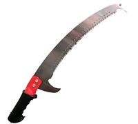 Scie de Jardin Professionnelle avec Crochet pour Perche - Scie d’Élagage pour Branches Hautes - Lame Acier Trempé Coupe Rapide - Outil Jardinage Arboriculture, Taille Arbres et Haies