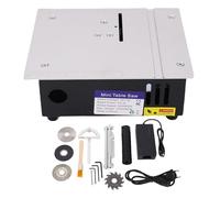 Scie de Table Portable, 4 lames, brosse, Tube anti-poussière, Kit de scie de Table multifonctionnel pour l'artisanat, la fabrication de modèles, décorations pour le travail du bois