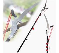 Scie d'élagage extensible en hauteur, scies à perche télescopiques professionnelles, sécateurs d'arbres télescopiques, pour tailler les branches et les feuilles, outils de coupe-bordures 5.4M