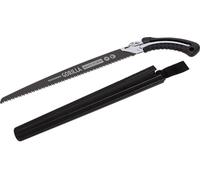 Scie d'élagage Roughneck Gorilla Fast Cut avec lame de 350 mm, denture triple affûtée et revêtement PTFE, acier chromé, poignée en caoutchouc antidérapante avec œillet pour dragonne et étui