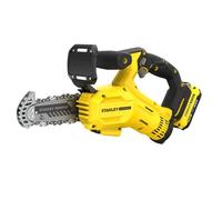 Stanley Scie d’élagage V20 18V SFMCPS415D1-QW - chaîne 15 cm - 1 batterie 2Ah