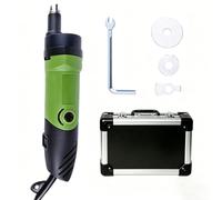 Scie électrique portative for plâtre avec 3 types de lame en alliage, coupe orthopédique oscillante à 15 000 tr/min, vitesse réglable, boîte en aluminium for utilisation en hôpital(Green)