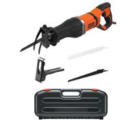 Black & Decker Scie sabre BES301K-QS 750W variable 2800 crs/min sans outil coffret 2 lames