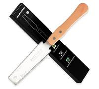 Scie japonaise bois à tirer double tranchant 11/17 TPI lame acier SK5 précision bricolage menuiserie découpe outdoor Astsäge outil polyvalent DIY jardinage