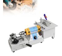 Scie Lapidaire 750 W Pour Bijoux, Polyvalente Mini Scie Circulaire De Table Pour La Découpe Et Le Polissage De Pierres, Vitesse Variable De 800 À 10 000 Tr/Min, Pour Les Pierres(Cut+Grinding)