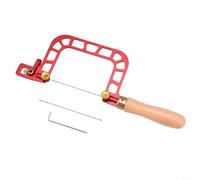 Scie légère en forme de U de 7,6 cm avec cadre en alliage d'aluminium et fil d'acier dentelé conçue pour le travail du bois et une utilisation en extérieur, offre une prise en main confortable et des