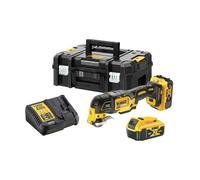 Scie oscillante 18V XR + 2 batteries 5 Ah + chargeur + coffret + accessoires - DEWALT - DCS356P2-QW