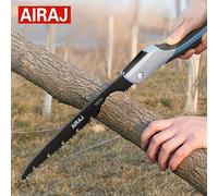 Scie pliante AIRAJ, scie à métaux pliante multifonction pour le travail du bois, coupe-branches, outil manuel pour le camping et le jardin