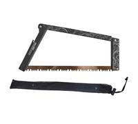 Scie pliante avec sac de rangement, scie à main pour couper des arbres, alliage d'aluminium, camping, scie à main pliable pour branches de bois