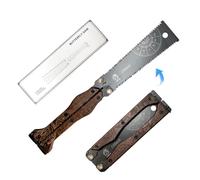 Scie pliante | Poignée de 165 mm avec lame de 145 mm | Acier à haute teneur en carbone (13/15 TPI) pour menuiserie, élagage, bricolage, scie japonaise, mini-scie légère, cadeau portable pour homme