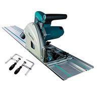 Scie plongeante 1300W Ø165 mm (1 rail de guidage) en coffret MAKPAC avec serre-joints - MAKITA SP6000JSP1