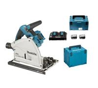 Scie plongeante Ø165 mm 2 x 18V DSP600ZJ + 2 batteries BL1850B 18V 5 Ah + 1 chargeur rapide DC18RC MAKITA