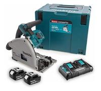 Makita DSP600PT2J Batterie Li-Ion 36V (2x 18V) Kit De Scie Plongeante (2x Batterie 5.0Ah) Dans MAKPAC - 165 X 20 Mm - Sans Balais