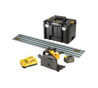 Scie plongeante sans fil - DeWalt - 54V - 165 mm - 2 batteries 6.0Ah - Rail 1.5 m - Modèle DCS520T2R