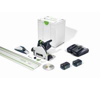 Scie plongeante sans fil TSC 55 5,0 KEBI-Plus/XL-FS - FESTOOL - avec 2 batteries 18V 5.0Ah - chargeur double - systainer - 577391