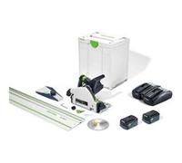 Scie plongeante sans fil TSC 55 5,0 KEBI-Plus/XL-FS - FESTOOL - avec 2 batteries 18V 5.0Ah - chargeur double - systainer - 577391 G
