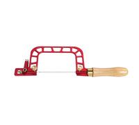 Scie radiale en aluminium - Scie à fil de gravure de précision - Scie à fil manuel - Outils à main autonettoyants avec poignée en bois - Pour les amateurs de travail du bois et du travail du bois