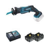 Scie récipro 18V DJR183Z + 2 batteries BL1850B 18V 5 Ah + 1 chargeur rapide DC18RC MAKITA