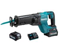 Scie sabre récipro 40 v xgt + 2 batteries 2,5Ah + chargeur rapide + coffret Makita JR001GD201