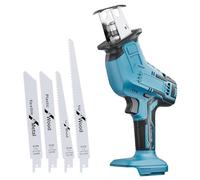 Scie récipro sans fil pour batterie Makita 18 V (sans batterie), MAX 3500 SPM, moteur sans balais avec 4 lames de scie pour bois, PVC et métal