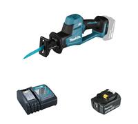 Scie sabre 18V DJR189Z + 1 batterie BL1850B 18V 5Ah + 1 chargeur rapide DC18RC MAKITA