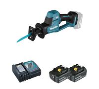 Scie sabre 18V DJR189Z + 2 batteries BL1850B 18V 5Ah + 1 chargeur rapide DC18RC MAKITA