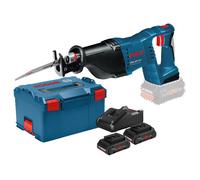 Scie sabre 18V GSA 18V-LI + 2 batteries ProCore 18 V 4 Ah + chargeur + L-Boxx - BOSCH - 060164J00Q