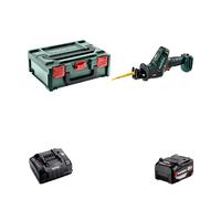 Scie sabre 18V SSE 18 LTX Compact + 1 batterie 18V 5.2 Ah + 1 chargeur rapide ASC 145 METABO