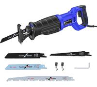 Scie sabre 900W, DAYPLUS Scie à guichet électrique avec 5 lames de scie, Coupe Bois et Métal