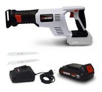 Scie sabre à batterie 20V XPRS20LI + Batterie 2 Ah + chargeur + 2 lames Bois-Métal à changement rapide