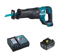 Scie Sabre DJR187ZK + 1 batterie BL1850B 18V 5 Ah + 1 chargeur rapide DC18RC MAKITA