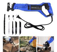 Scie sabre électrique, professionnelle, 900 W, avec 5 feuilles de bois, métal, recettes, profondeur de coupe max. 160 mm