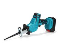 Scie sabre électrique sans fil 88VF scie à lame alternative coupe-bois Rechargeable scie à métaux Sierra Sable for batterie 18V Pour la coupe et l'ébavurage(1 Battery)