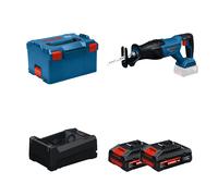 Scie sabre GSA 18V-280 + 2 Batteries EXPERT 4 Ah + 1 Chargeur GAL 12V/18V-80 BOSCH