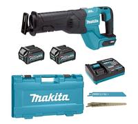 Scie sabre récipro 40 v xgt + 2 batteries 2,5Ah + chargeur rapide + coffret Makita JR001GD201