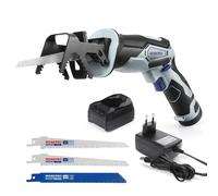 WORKPRO Scie Sabre sans Fil 12V avec Batterie 2000mAh, Vitesse Variable, Charge Rapide de 1H, Changement de Lame Sans Outil, Elagueur sans Fil avec 3 Lames de Scie pour Couper Bois, Métal