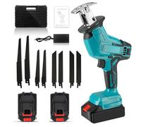 Scie sabre sans fil 21V variateur continu coupe bois métal branches avec coffret rangement