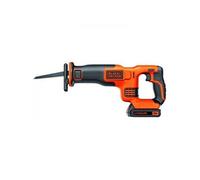 Scie Sabre sans fil BLACK DECKER 18V Débattement 22mm Livrée avec 1 batterie et 1 lame