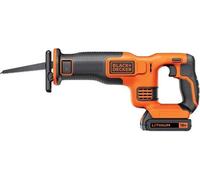 Scie sabre sans fil - BLACK+DECKER - BDCR18-QW - 18V - avec batterie 1,5 Ah + chargeur + lame 15cm
