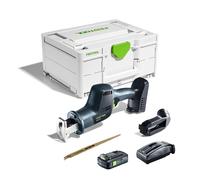 Scie sabre sans fil ERSC 18 EB-Basic + 1 batterie 18V TBX 4 Ah + 1 chargeur TCL 6 FESTOOL