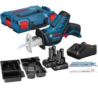 Scie sabre sans fil GSA 12V-14 Bosch / 2x batterie 4,0 Ah + chargeur en boîte L