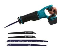 Scie sabre sans fil pour Makita 18 V, 3500 tr/min - Vitesse variable avec 4 lames de scie pour couper le bois, le métal, le plastique (sans batterie)