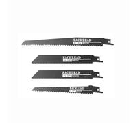 Scie Sabre Sans Fil, Scie Alternative Électrique avec 4 lames, compatible avec Makita 18V batteries, pour métal, bois, tuyaux en PVC, l'élagage des arbres (4 Saw Blades)